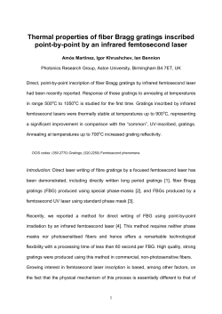 Thermal properties of fiber Bragg gratings inscribed point-by