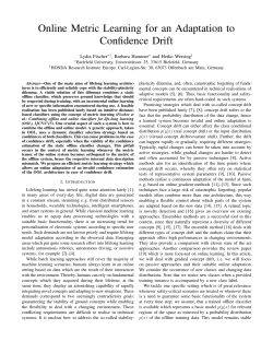 Online Metric Learning for an Adaptation to Confidence Drift