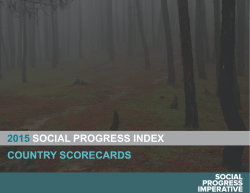 2015 social progress index country scorecards