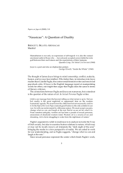 &auml;Nausicaa&ograve;: A Question of Dualitz