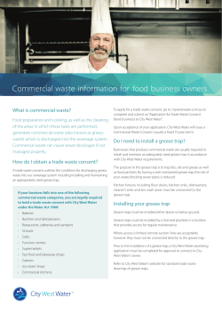 Food business waste fact sheet
