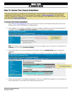 How To: Access Your Course Evaluations