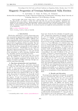 Magnetic Properties of Yttrium
