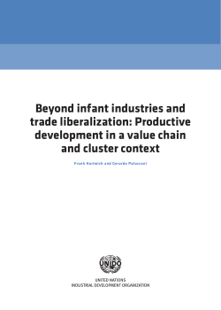 Beyond infant industries and trade liberalization: Productive