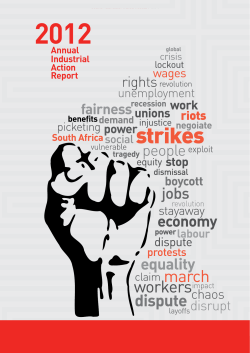 Industrial Action Report 2012-Full Report