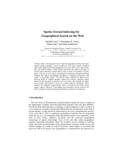 Spatio-Textual Indexing for Geographical Search