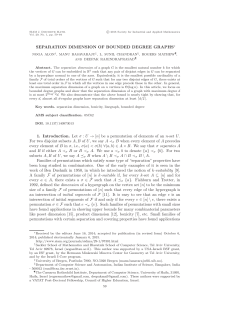 Separation dimension of bounded degree graphs, SIAM J. Discrete