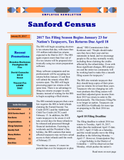 January 2017 Employee Newsletter
