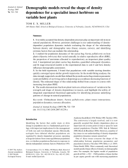 Demographic models reveal the shape of density