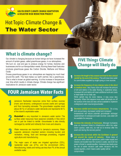 Climate Change and Water