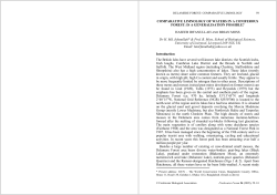 COMPARATIVE LIMNOLOGY OF WATERS IN A CONIFEROUS