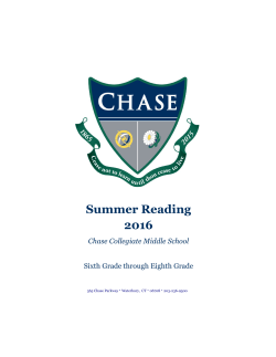 Summer Reading 2016 - chasecollegiate.org