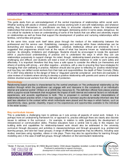 Relationships, Relationship Stress and/or Breakdown