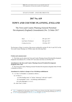 The Town and Country Planning (General Permitted
