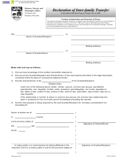 Declaration of Inter