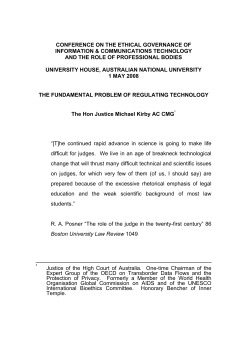 The Fundamental Problem of Regulating Technology, Conference