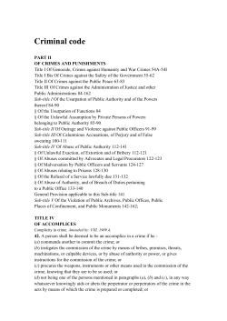 Criminal code