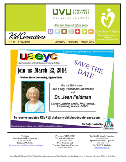 Training Provider/CDA/CAC English Referrals/Updates Questions