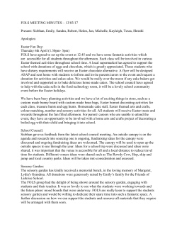 FOLS MEETING MINUTES &ndash; 13/03/17 Present