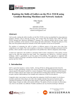 Ranking the Skills of Golfers on the PGA TOUR using Gradient