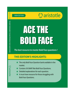 Ace the Bold Face