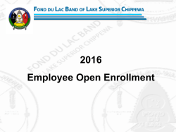 2016 Employee Open Enrollment