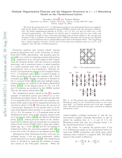 Multiple Magnetization Plateaus and the Magnetic Structures in $ S