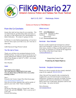 FKO 27 Progress Report 2