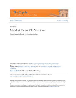 My Mark Twain: Old Man River - The Cupola: Scholarship at