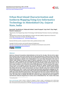 Urban Heat Island Characterization and Isotherm Mapping Using