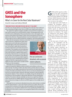GNSS and the Ionosphere