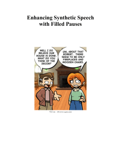 Enhancing Synthetic Speech with Filled Pauses