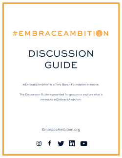 discussion guide - Tory Burch Foundation