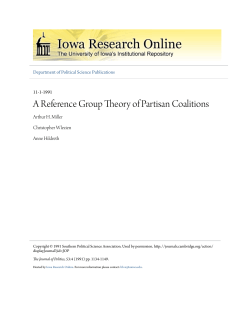 A Reference Group Theory of Partisan Coalitions
