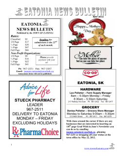 May - Town of Eatonia