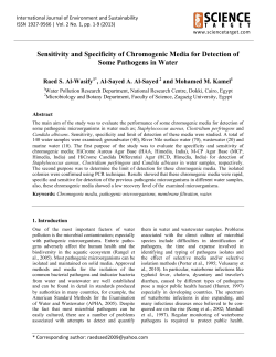 Sensitivity and Specificity of Chromogenic Media