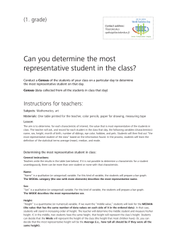 Can you determine the most representative student in the class?
