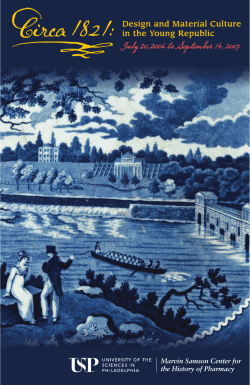brochure describing the exhibition - University of the Sciences in