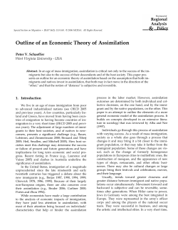 Outline of an Economic Theory of Assimilation