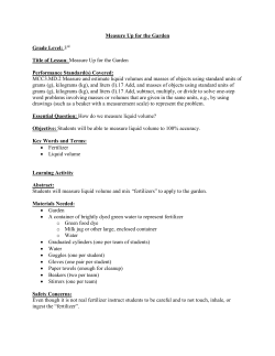 Measure up for the Garden