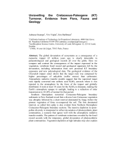 Unravelling the Cretaceous-Paleogene (KT) Turnover, Evidence