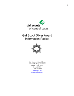 GSCTX Silver Award Information Packet