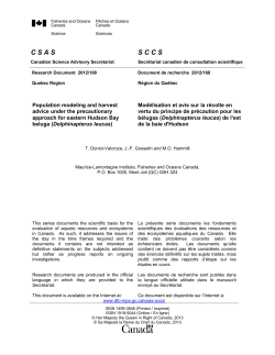 Population modeling and harvest advice under the