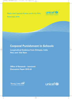 Corporal Punishment in Schools: Longitudinal Evidence from