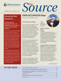 OWN OCCUPATION Rider