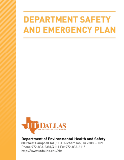 Department Safety and Emergency Plan