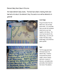 Element Baby Book Idea in Pictures We made element baby books