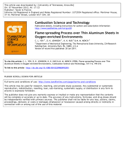 Flame-spreading Process over Thin Aluminum Sheets in Oxygen