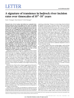 A signature of transience in bedrock river incision rates over