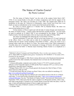 The Statue of Charles Fourier